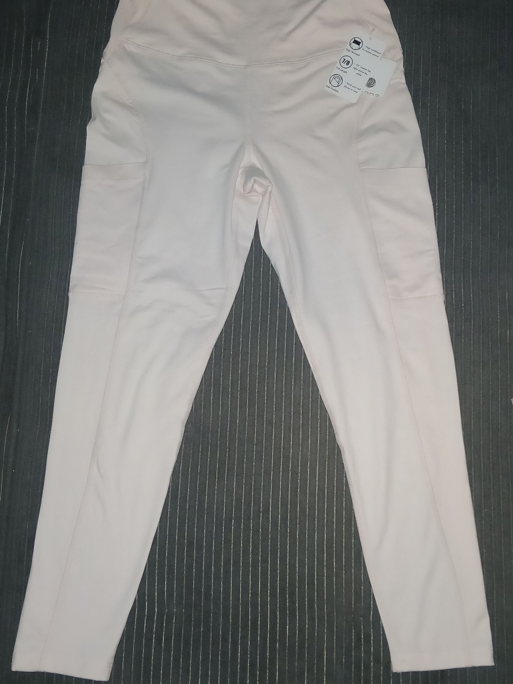 Apana High Waist Tummy Control Yoga Leggings - Light Pink Size Small BRAND NEW